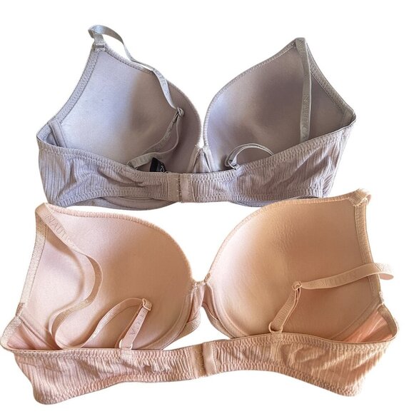 3/$25 Nautica Intimates Padded Push Up Bra Pink Sz 38C Underwire Support Tshirt - Picture 4 of 7